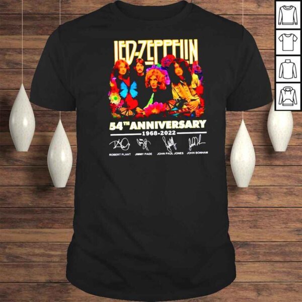 Led Zeppelin 54th Anniversary 19682022 Members Signature Shirt