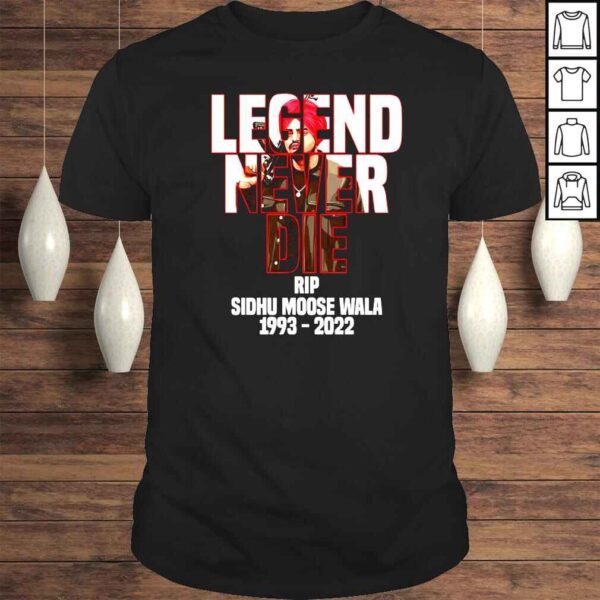 Legend never die Sidhu Moose Wala RIP shirt