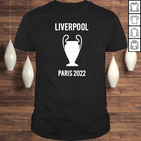 Liverpool FC UCL Final Paris 2022 Trophy TShirt