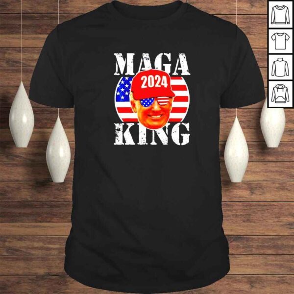 MAGA King 2024 Trump Republicans US Flag Anti Biden 2022 Shirt