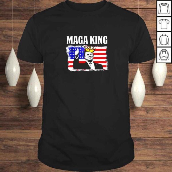 Maga King Anti Biden US Flag Pro Trump TShirt