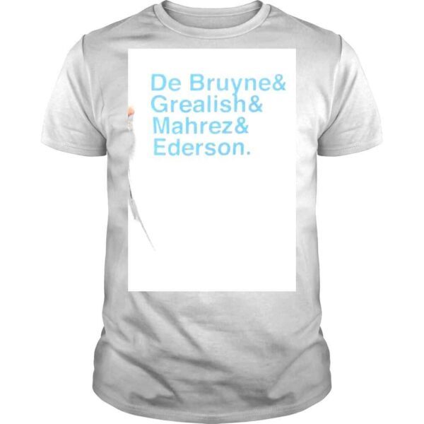 Manchester City De Bruyne Grealish Mahrez Ederson shirt