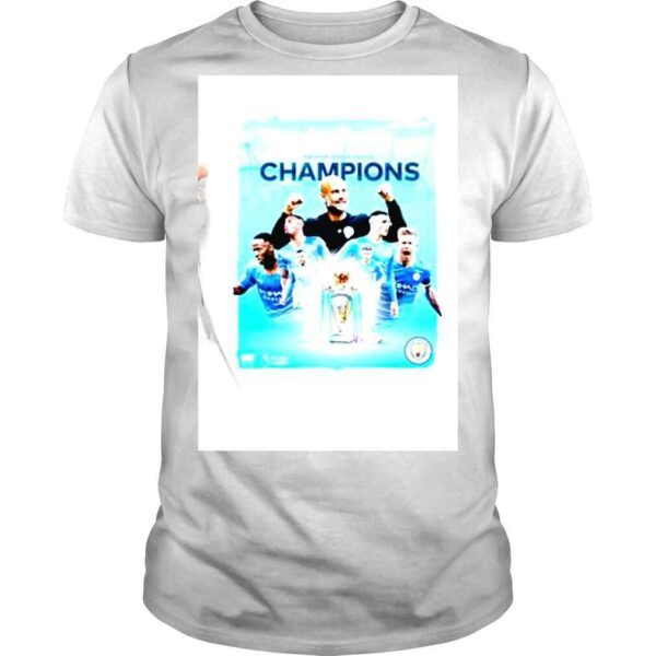 Manchester City FC Win Premier League 2021 2022 Champions shirt