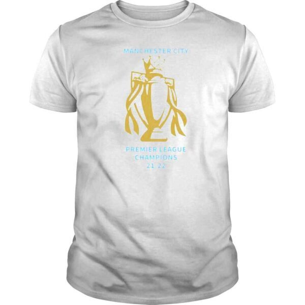 Manchester City Premier League Champions 2022 winners shirt