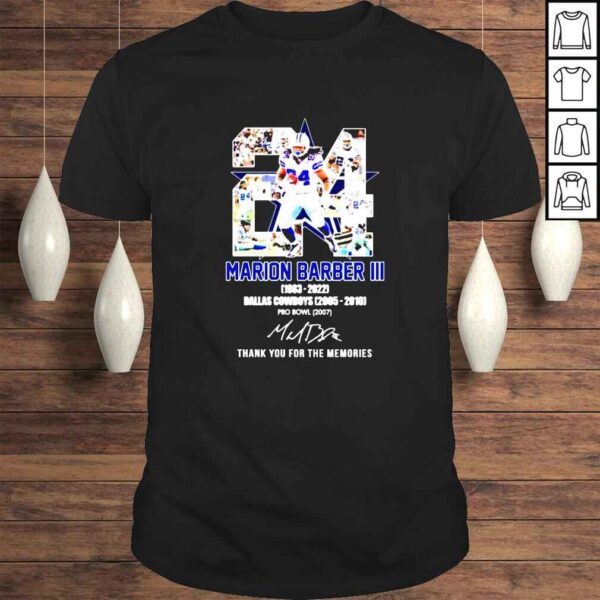 Marion Barber III Dallas Cowboys 20052010 thank you for the memories signature shirt