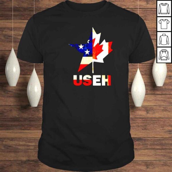 Mashup USEH America and Canada flag shirt