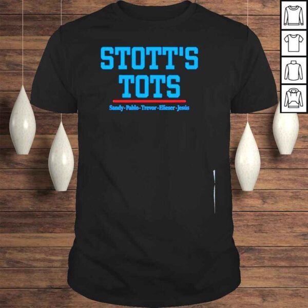 MiamI marlins pitcher pablo lopez wears stotts tots shirt