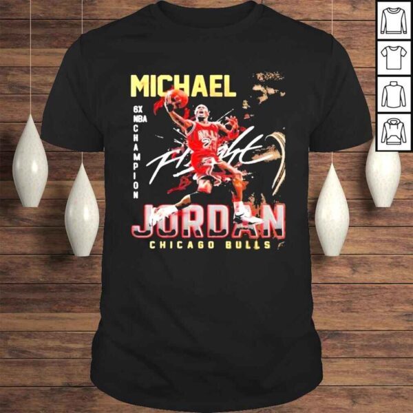 Michael Jordan Chicago Bulls 6x NBA Champions signature shirt