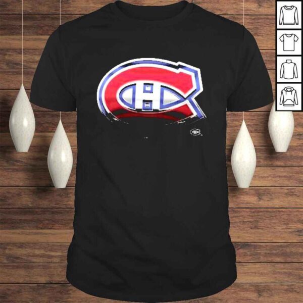 Montreal Canadiens Fanatics Branded Personalized Midnight Mascot Logo TShirt