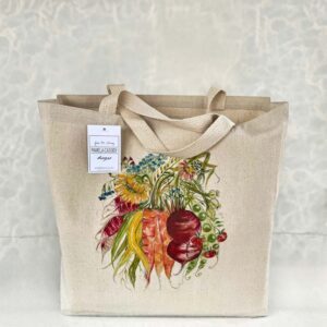 Morning Garden Large Canvas Funny Tote Bag