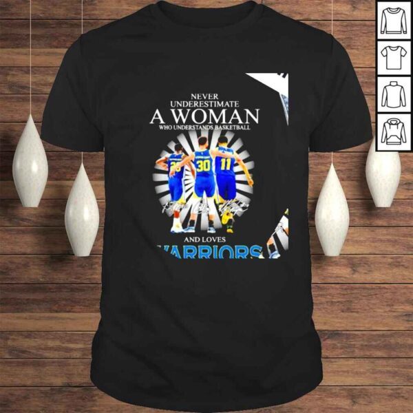 Never underestimate a woman who understands basketball and loves Golden State Warriors 2022 signatures shirt