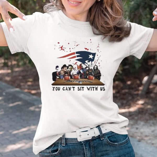 New england Patriots horror movie characters team you can’t sit with us halloween 2023 T-shirts