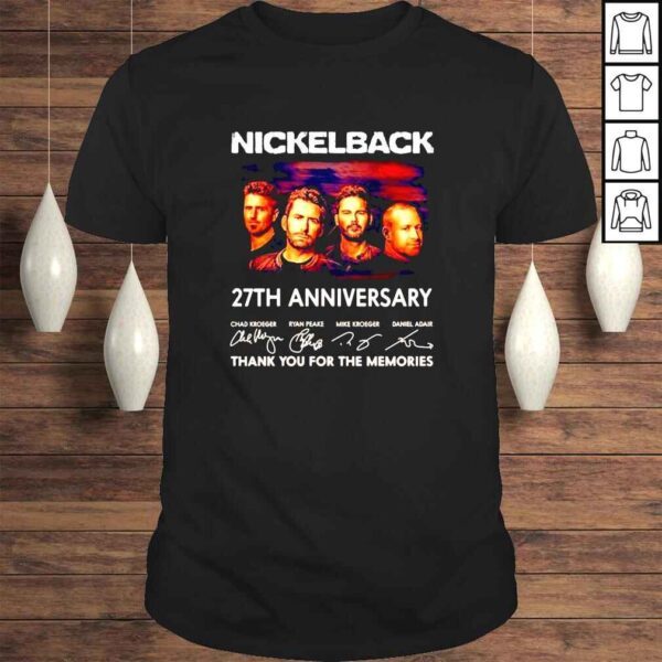 Nickelback 27th anniversary 19952022 thank you for the memories signatures shirt