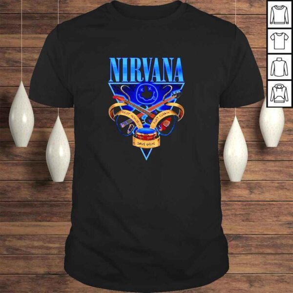 Nirvana krist novoselic kurt cobain dave grohl shirt