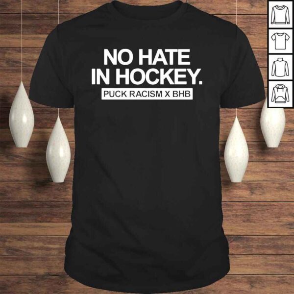 No hate in hockey puck racism x bhb 2022 shirt