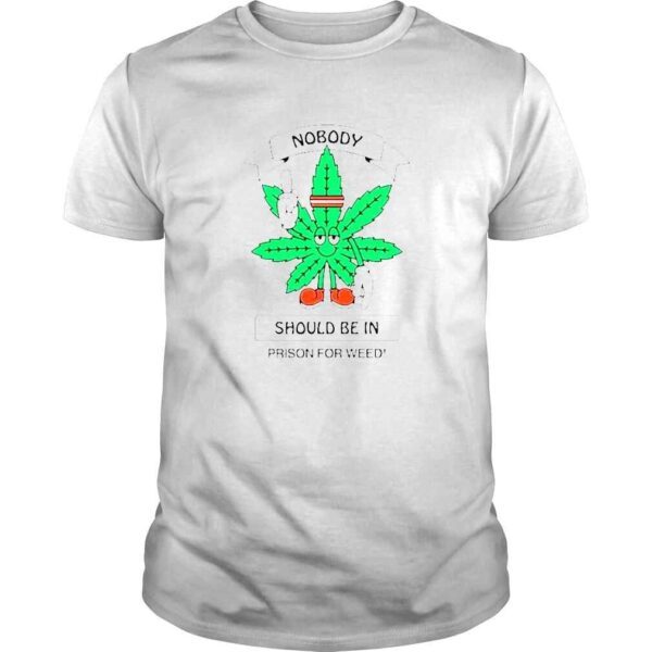 Nobody should be in prison for weed cannabis equity shirt