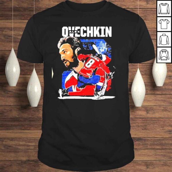 Ovechkin for Washington capitals fans signatures Tshirt