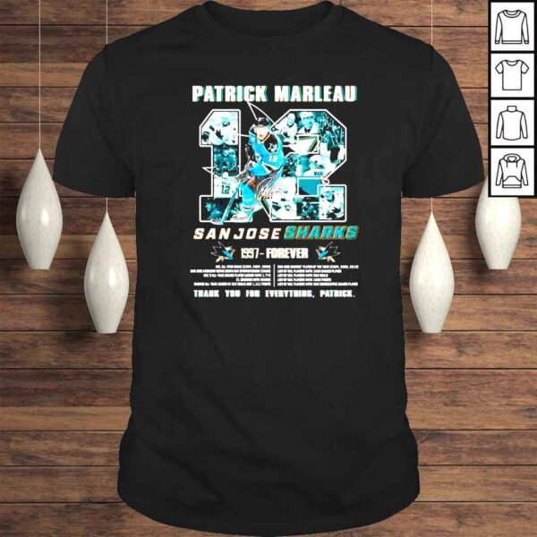 Patrick Marleau San Jose Sharks 1997 forever thank you for everything Patrick shirt