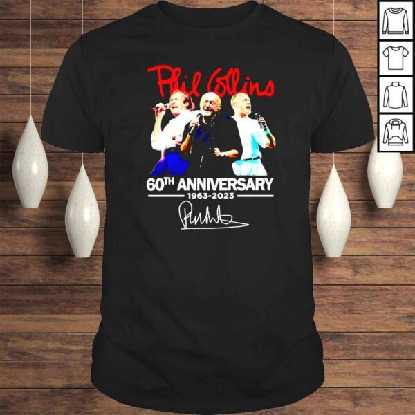 Phil Collins 60th anniversary 1963 2023 signature shirt