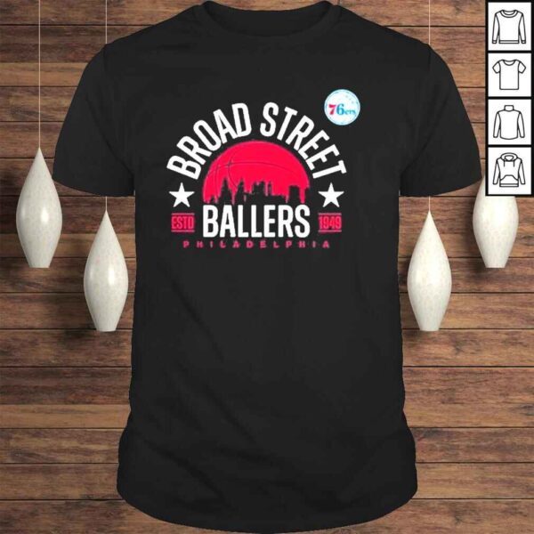 Philadelphia 76ers broad street ballers shirt