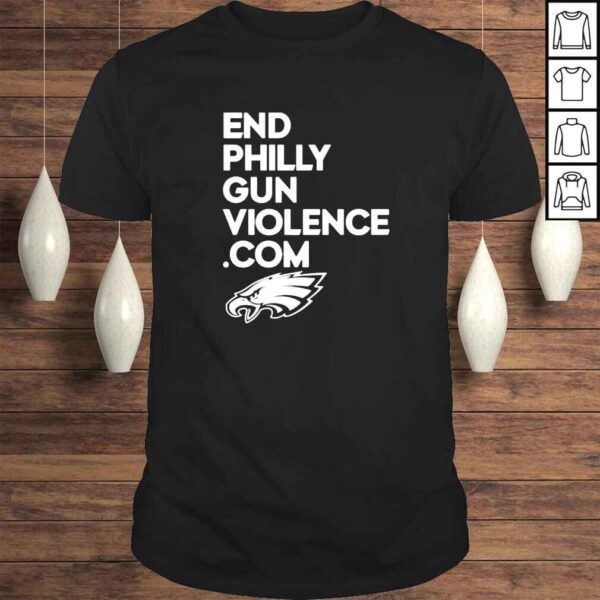 Philadelphia Eagles end philly gun violence com shirt