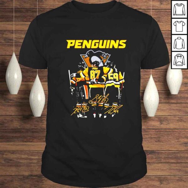 Pittsburgh Penguins Kris Letang Sidney Crosby and Jake Guentzel signature shirt