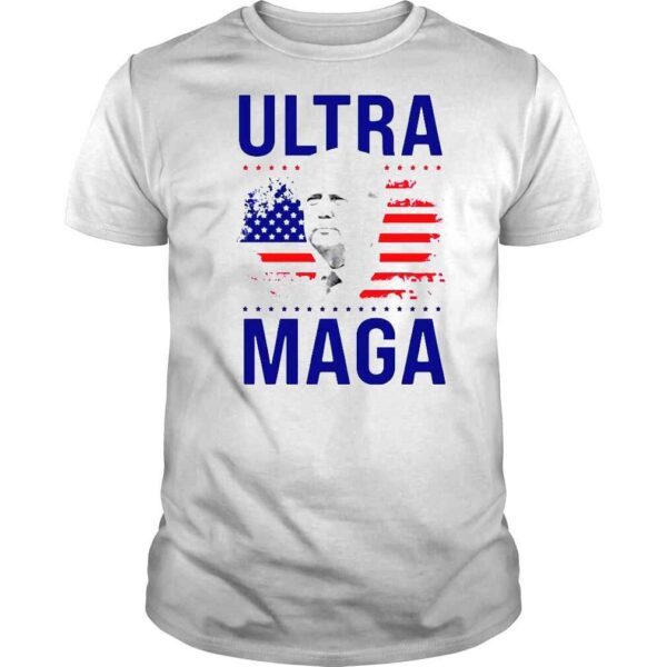 President Donald Trump Ultra Maga American Flag Shirt