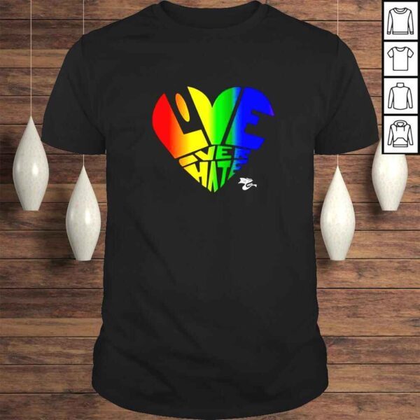 Pride love over hate shirt