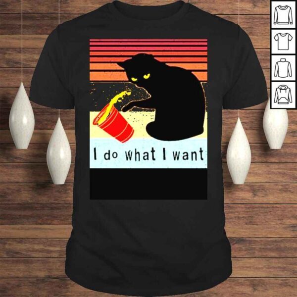 PuppersTV Do What I Want Black Cat Shirt