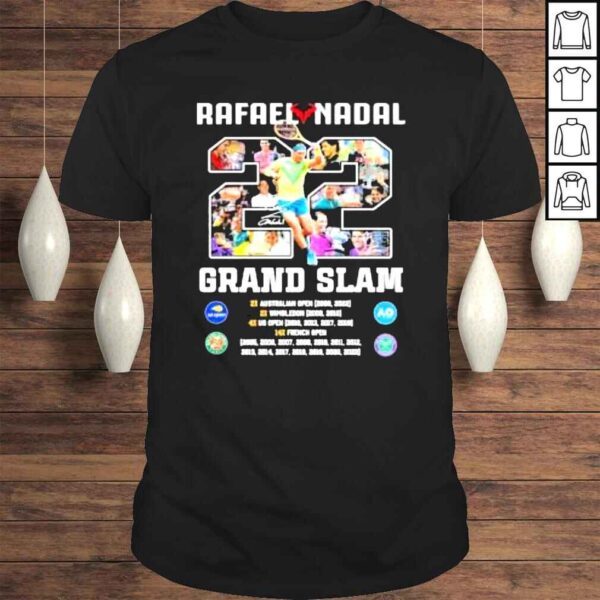 Rafael Nadal 22 Grand Slam 20052022 Signature Shirt