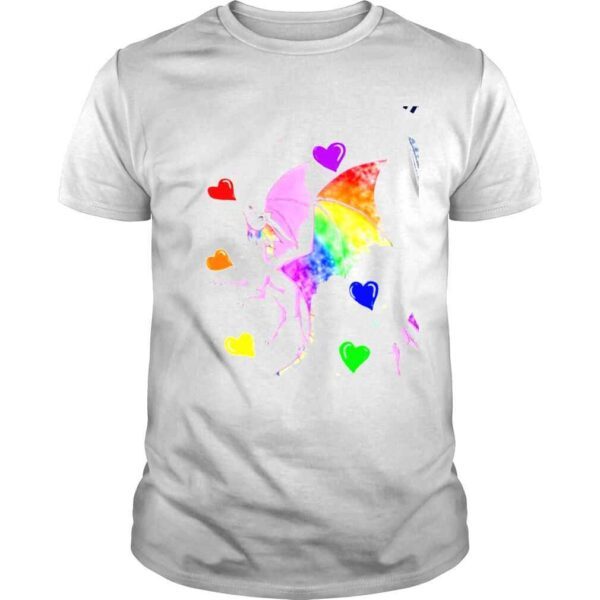 Rainbow Dragon for girls LGBT Pride shirt