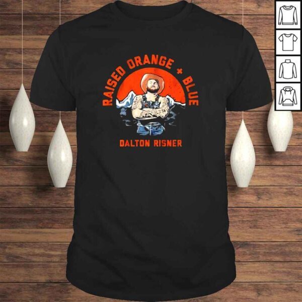 Raised Orange Blue Dalton Risner For Denver Broncos Fans Shirt