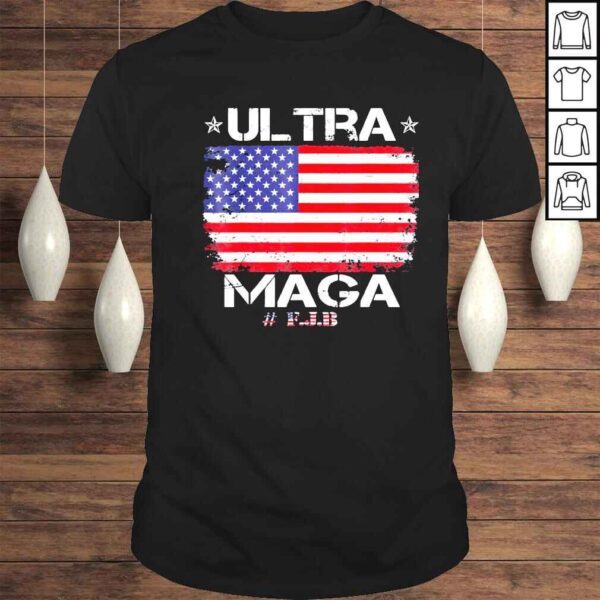 Retro American flag antI Joe Biden ultra maga patriotic usa shirt