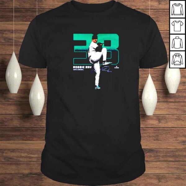 Robbie Ray Seattle Outline Baseball Signatures Shirt