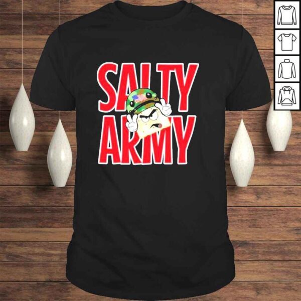 Salt Must Flow Store Salty Cracker Big Salty Army Shirt