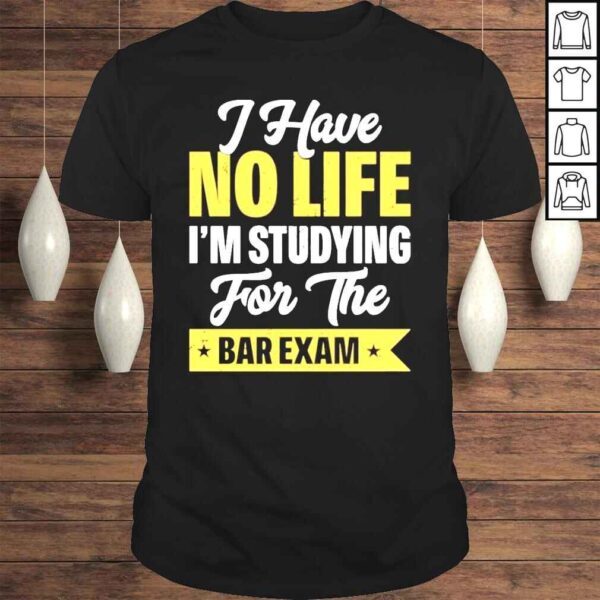 Sayyora wearing I have no life Im studying for the bar exam shirt