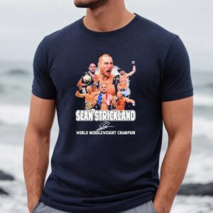 Sean strickland world middleweight champion signature shirt