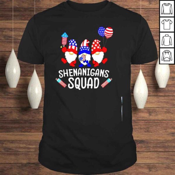 Shenanigans squad 4th of july gnomes usa independence day shirt