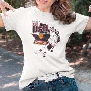 Skeleton Welcome To Usa Basketball 2023 T-Shirtt