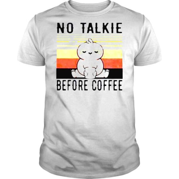 Sloth No Talkie Before Coffee Vintage T Shirt