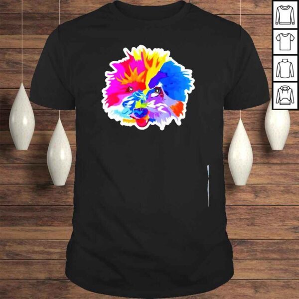 Small hairy and colorful dog shirt