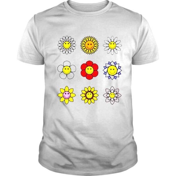 Smiley face flower all good times shirt