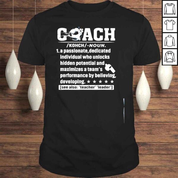 Soccer coach definition soccer player sports futbol shirt