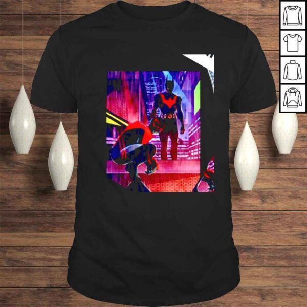 Spiderman 2099 and Batman Beyond graphic shirt