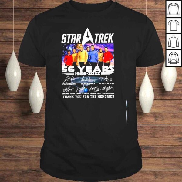 Star Trek 55th anniversary 19662022 thank you for the memories shirt