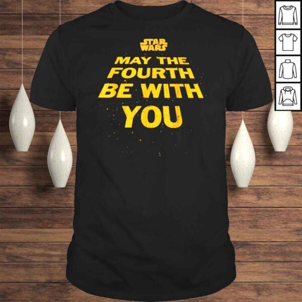 Star Wars May The Fourth Be With You Tilted Logo Poster T Shirt