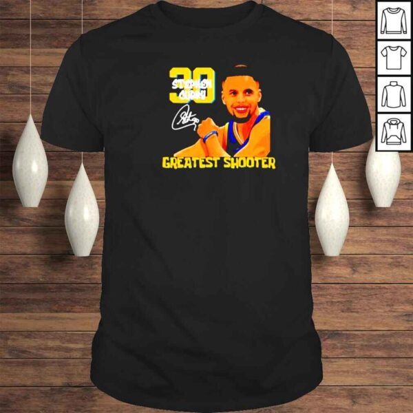 Stephen Curry 30 greatest shooter signature basketball shirt