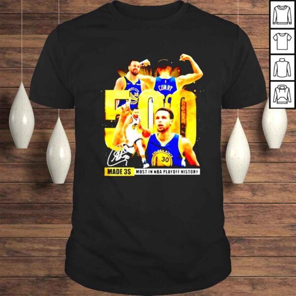 Stephen Curry made 3s most in NBA playoff history shirt