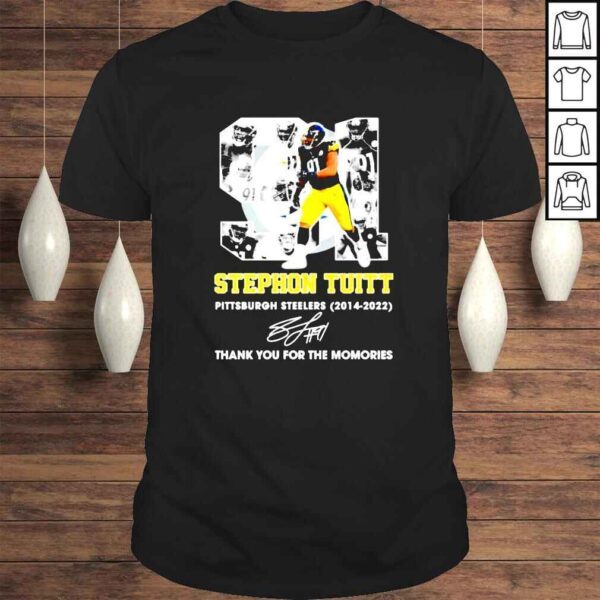 Stephon Tuitt Pittsburgh Steelers 20142022 thank you for the memories signature shirt