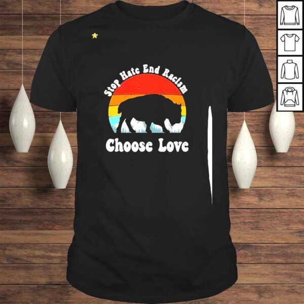 Stop hate end racism Choose Love Buffalo Bills vintage shirt